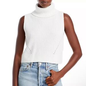 French Connection Mozart Sleeveless Turtleneck Sweater